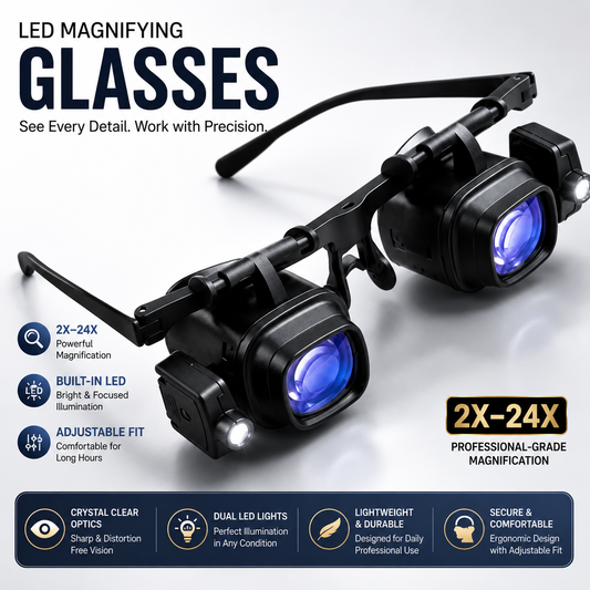 LED Magnifying Glasses for Precision Work