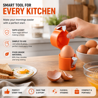 Automatic Egg Shell Opener Kitchen Tool