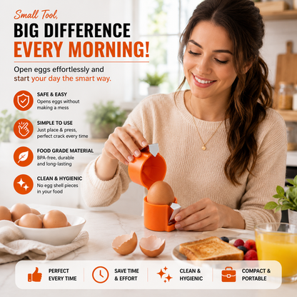 Automatic Egg Shell Opener Kitchen Tool
